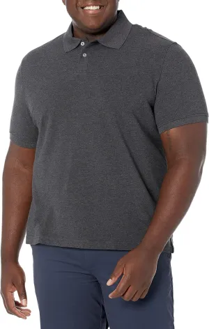 Amazon Essentials Men's Polo Shirts Short Sleeve, Slim-Fit Cotton Pique
