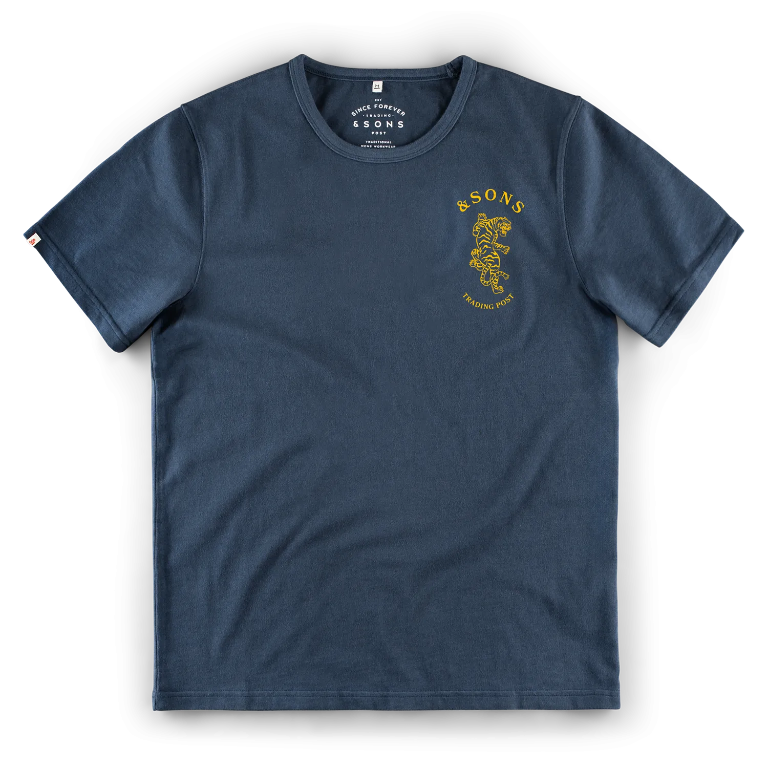 &SONS Climbing Tiger T-Shirt Navy
