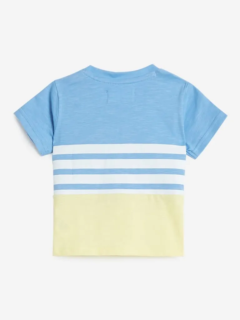 Baby HOP Light Blue Striped T-Shirt