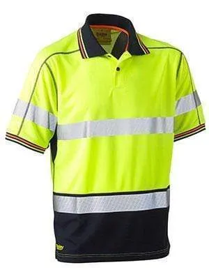 Bisley Workwear Taped Hi Vis Polyester Mesh Polo BK1219T