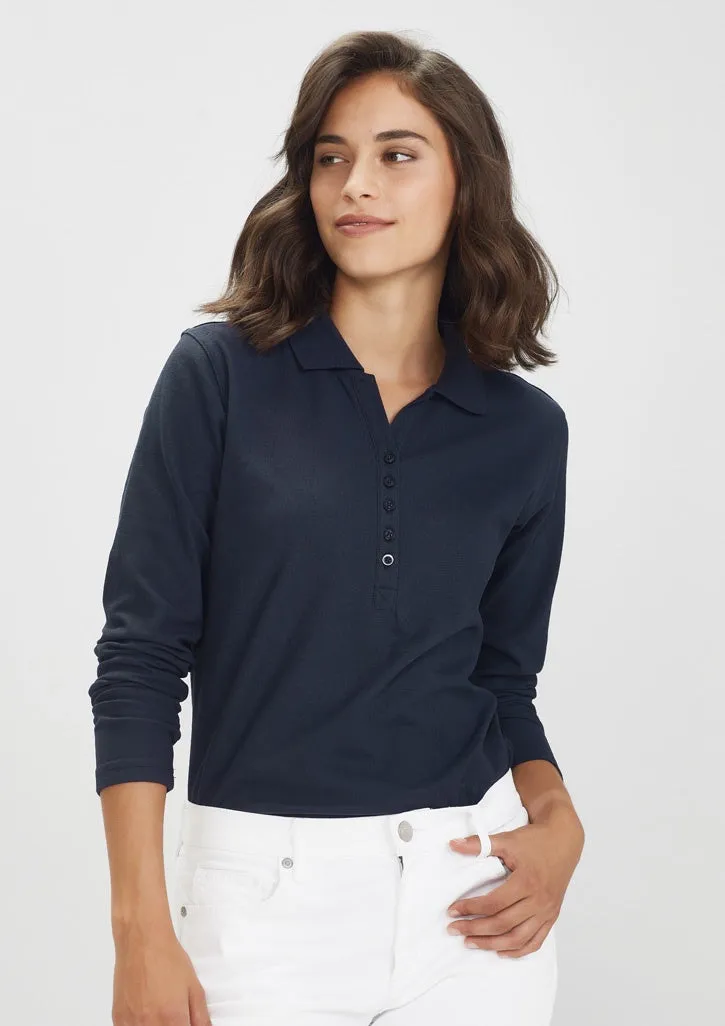Biz Collection | Crew Ladies L/S Polo | P400LL