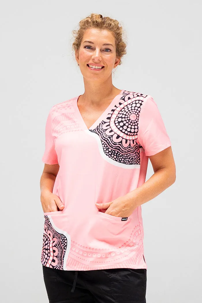 Boobie Sista Women’s Three Pocket Scrub Top