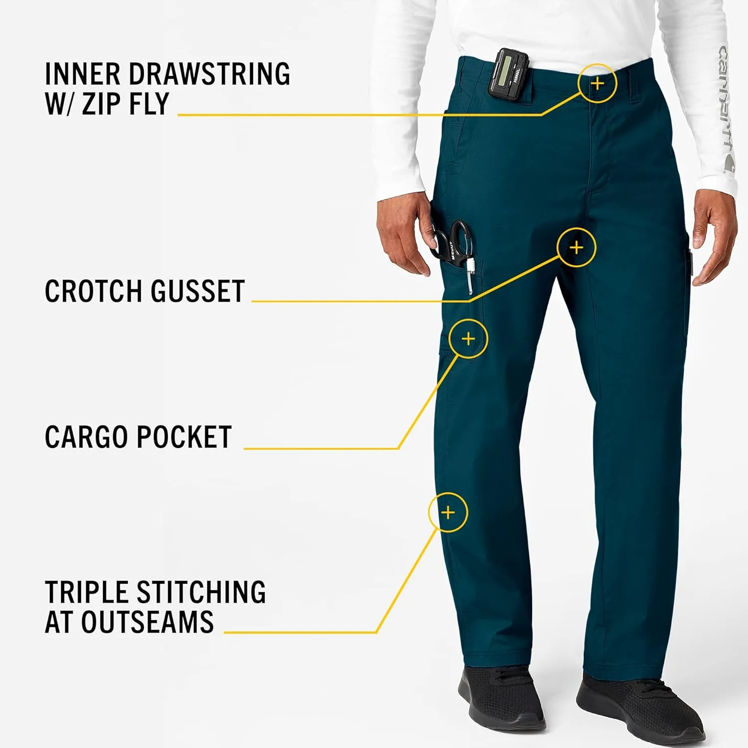 Carhartt Big & Tall Mens Straight Fit Multi-Cargo