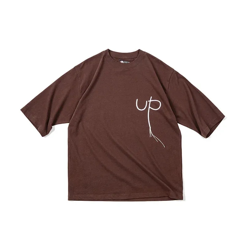 Casual Letter Embroidery Short Sleeve Cotton T-shirt Men's