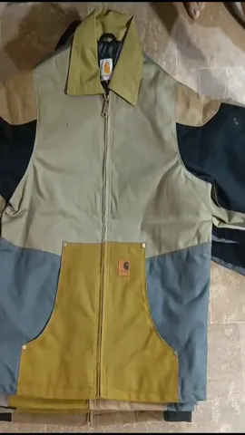 Custom handpick Carhartt style rework patchwork 25 pcs hooded and  25 pcs without hooded