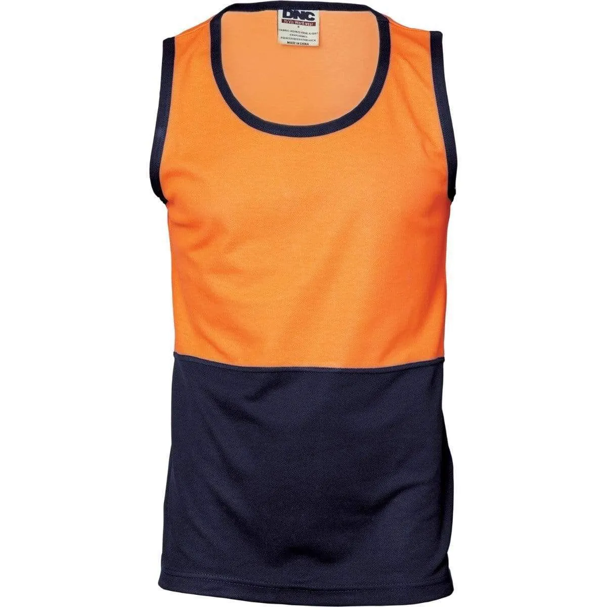Dnc Workwear Cotton Back Two-tone Singlet -  3841