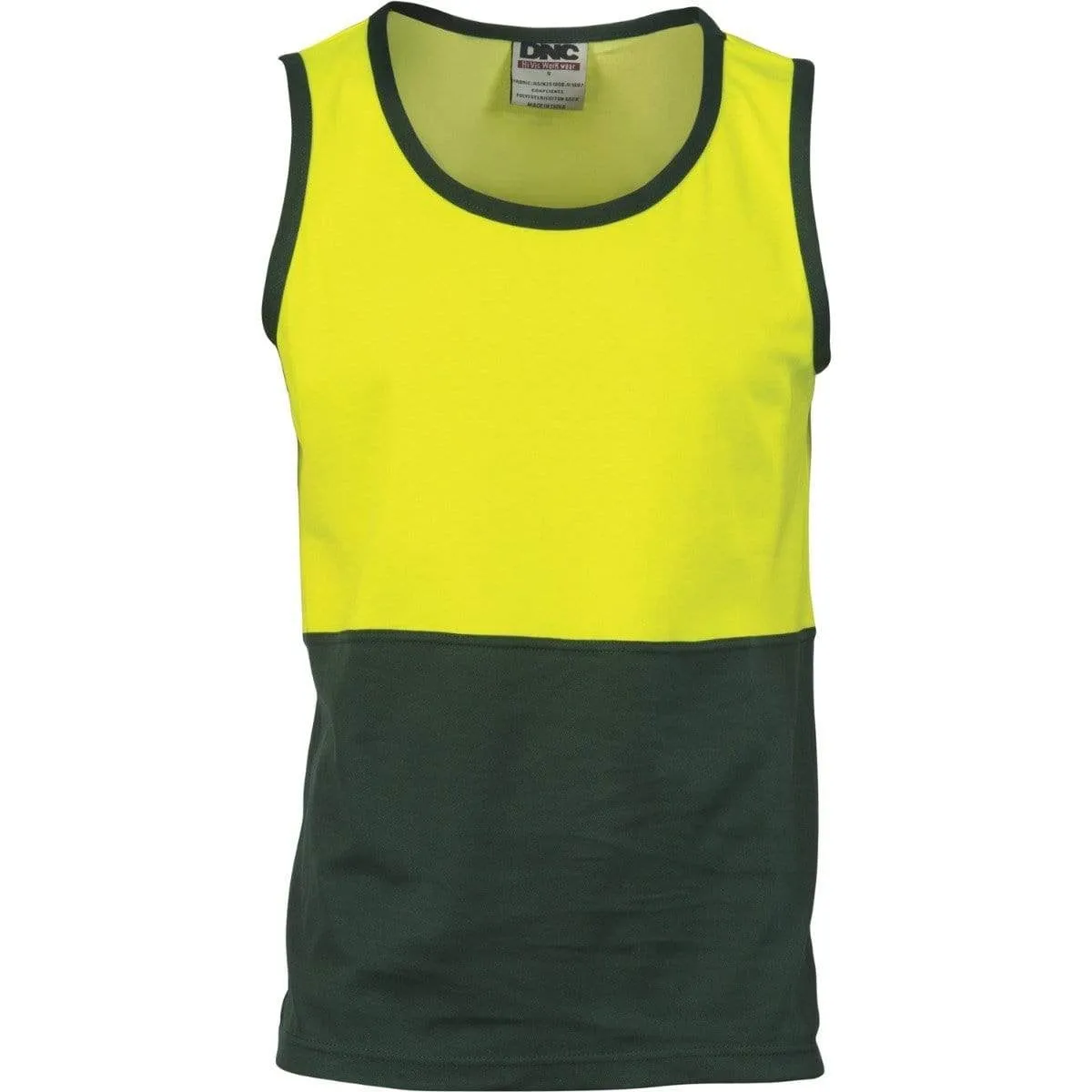 Dnc Workwear Cotton Back Two-tone Singlet -  3841