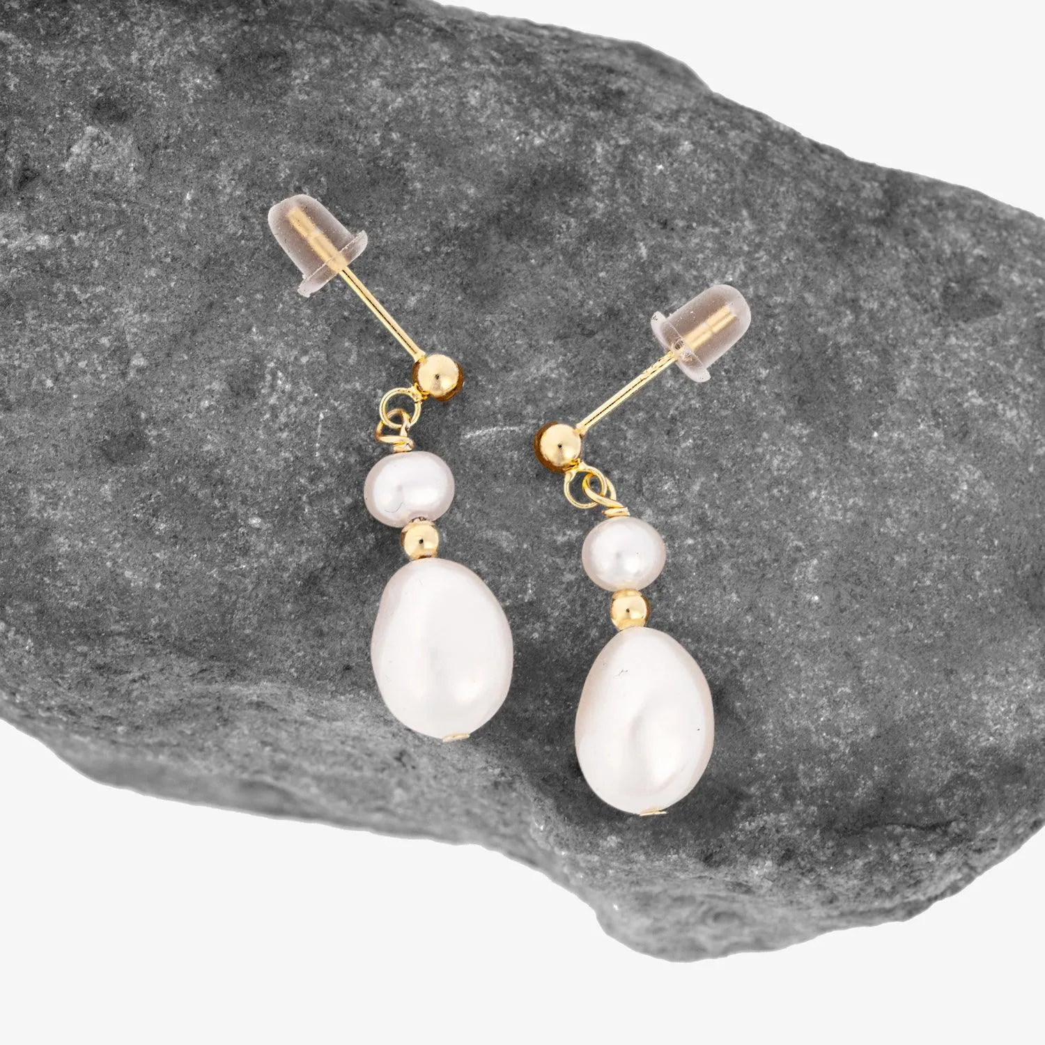 Elegant Pearl Drop Earrings | Ethical jewellery Australia