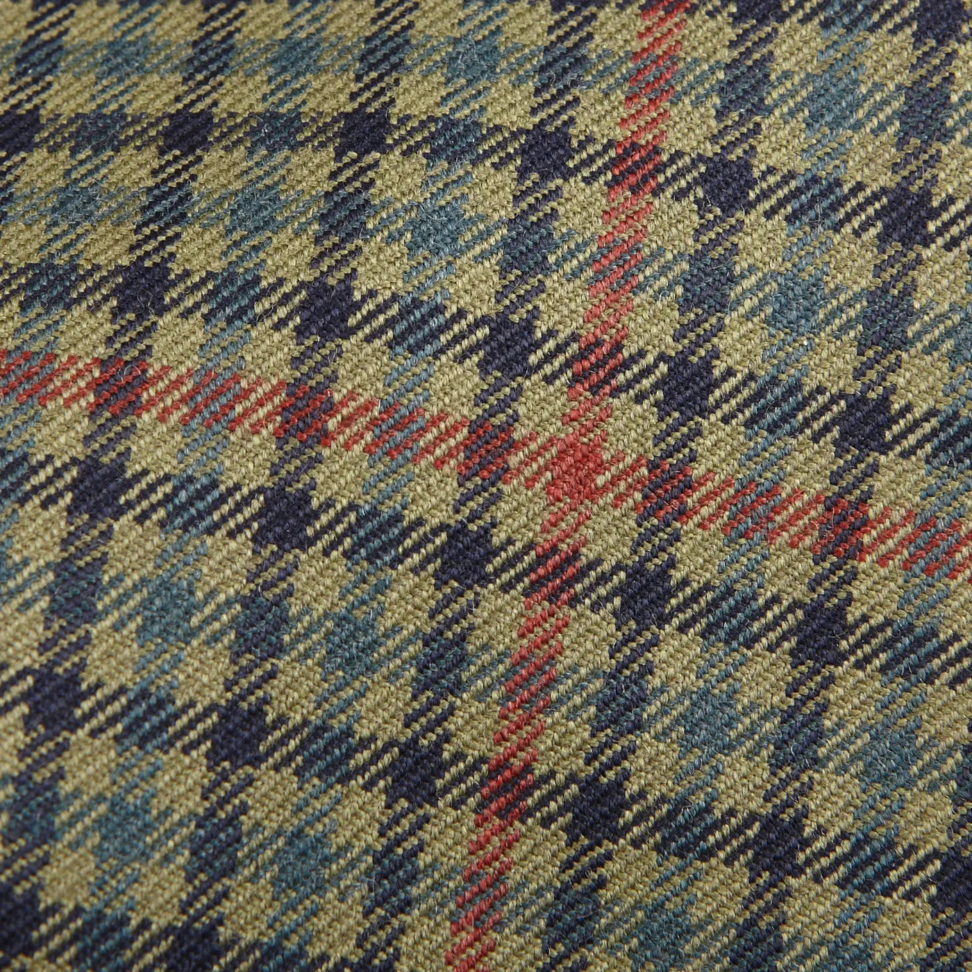 Green Micro Gunclub Checked 7-Fold Wool Tie