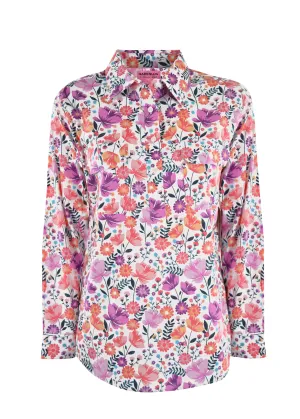 Hard Slog Ladies Printed Half Placket L/S Shirt - H1S2101035