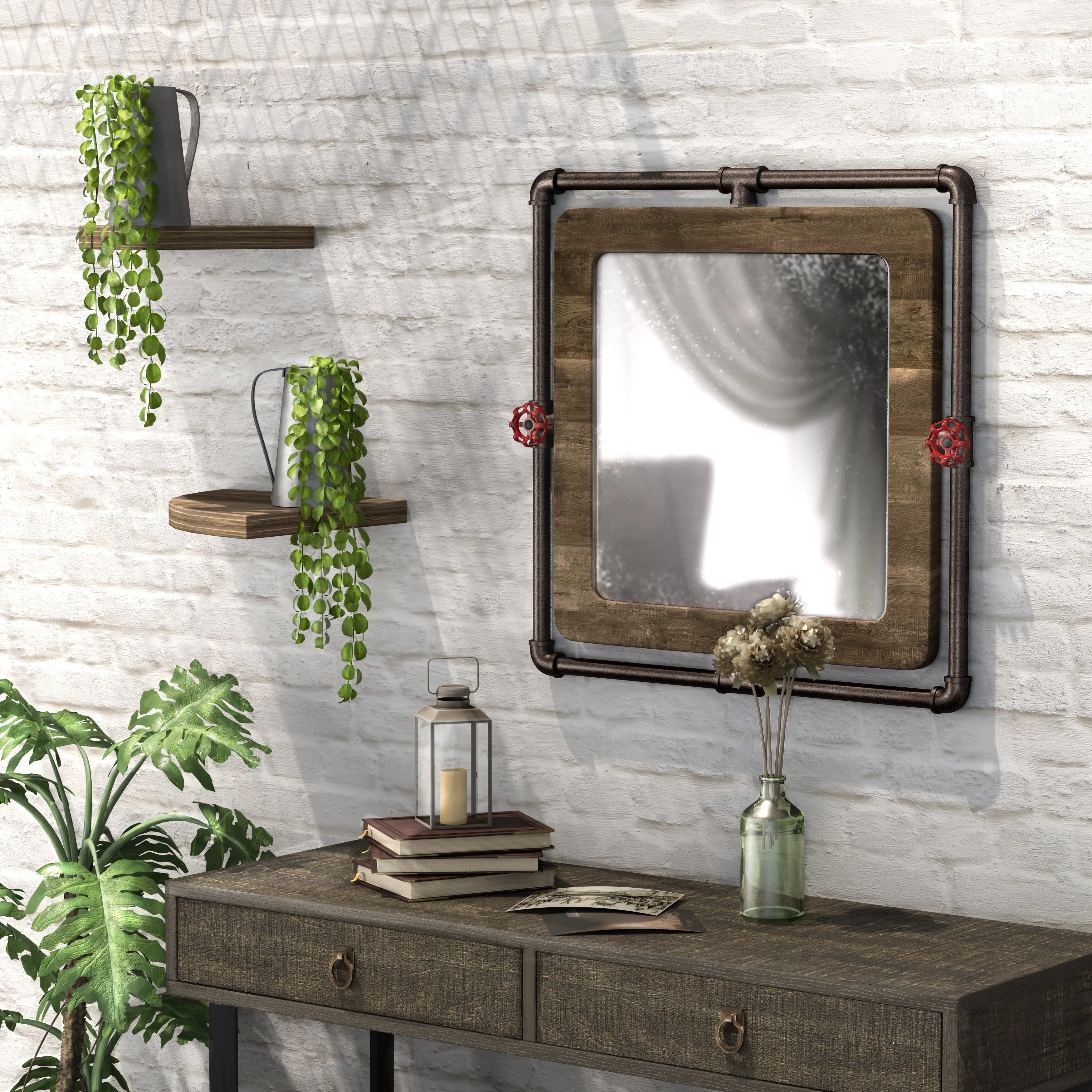Histon Industrial Accent Wall Mirror