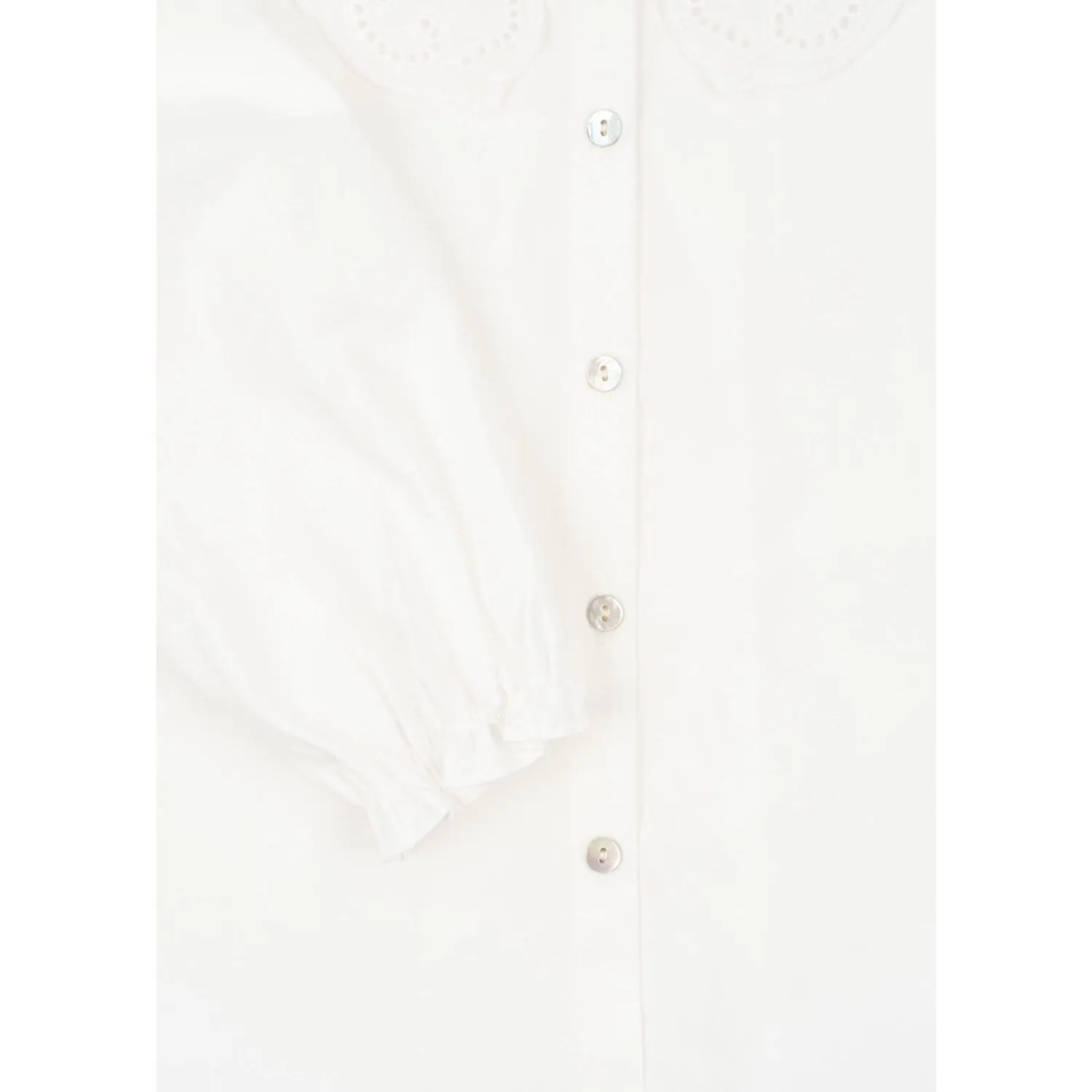 Konges Sløjd Optic White Rilo Collar Shirt Gots