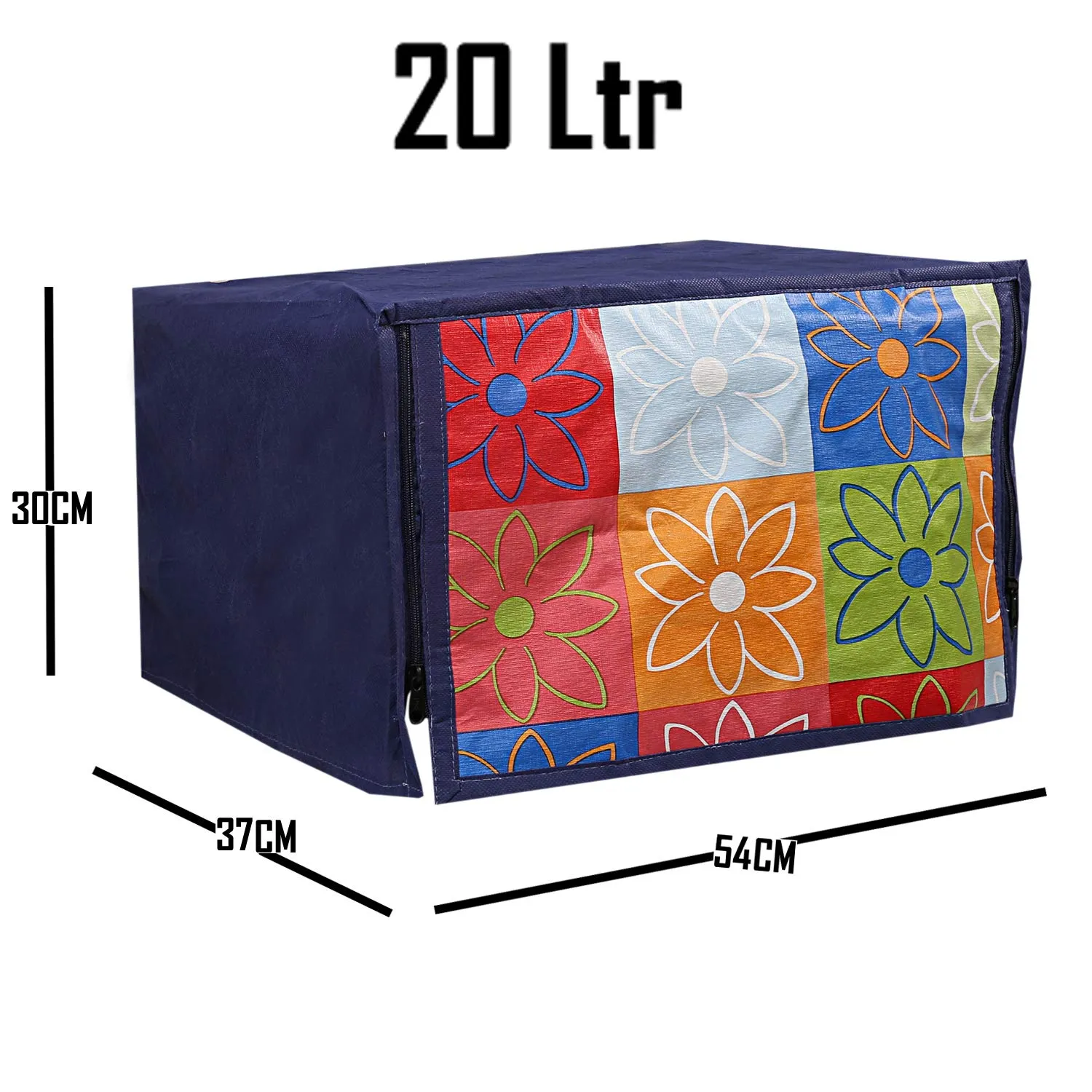 Kuber Industries PVC 1 Piece Microwave Oven Cover 20 Ltr (Blue) -CTKTC05707