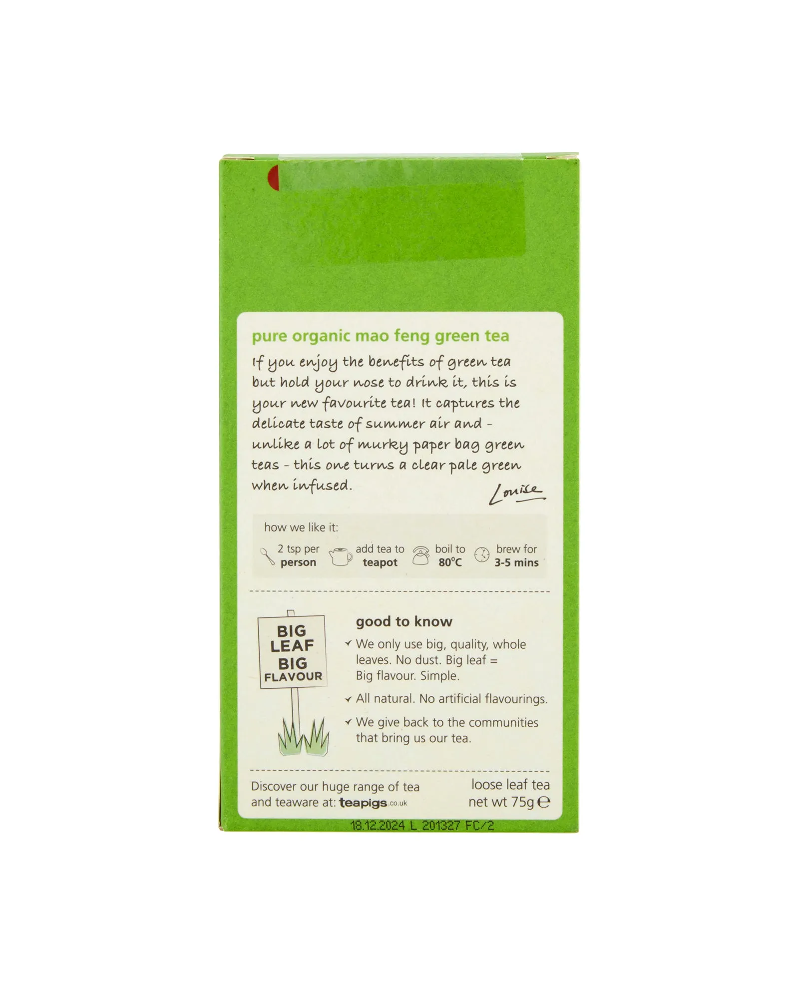 Loose Leaf Mao Feng Green Tea