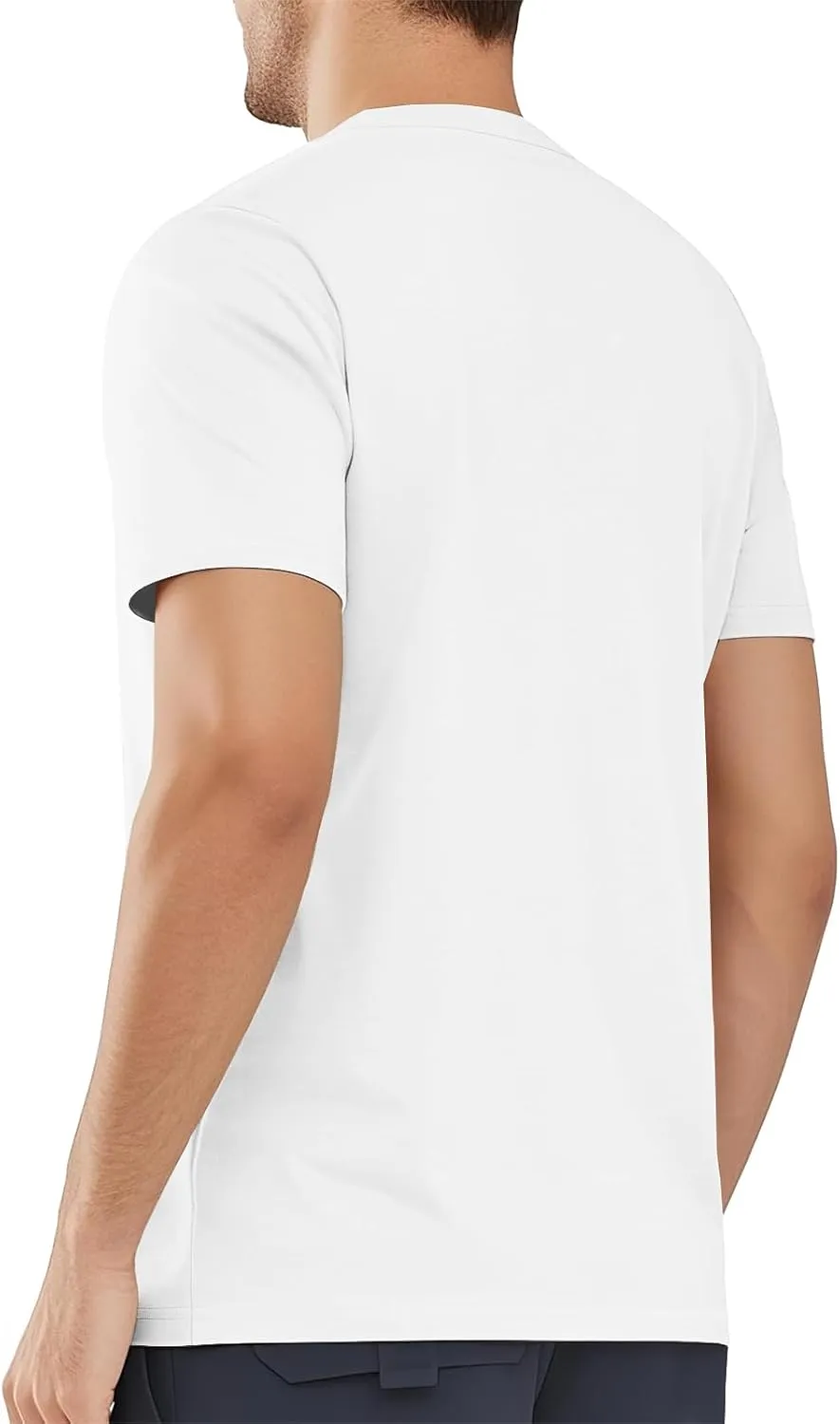MAGNIVIT Men's Shirts Short Sleeve Cotton T-Shirt Crew Neck Light Tees Classic Basic Casual Tops Plain Soft Shirt