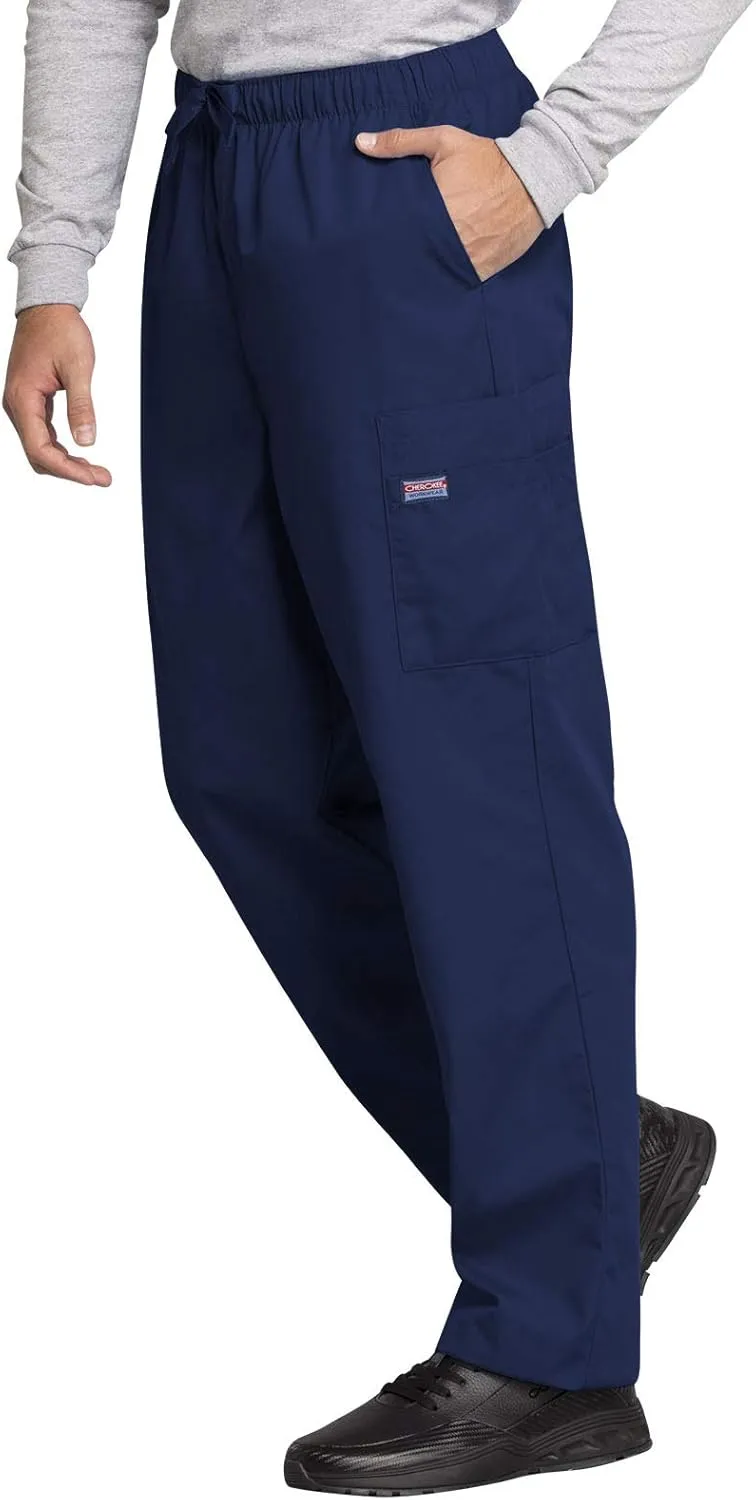 Medical Cargo Pants for Men Workwear Originals, Zipper Fly Scrubs for Men 4000