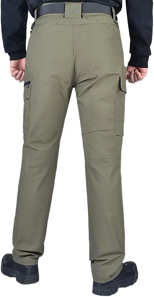 Mens Workwear Pants, Relaxed Fit, Lightweight, Moisture Wicking, Outdoor Utility Work Hiking Pants
