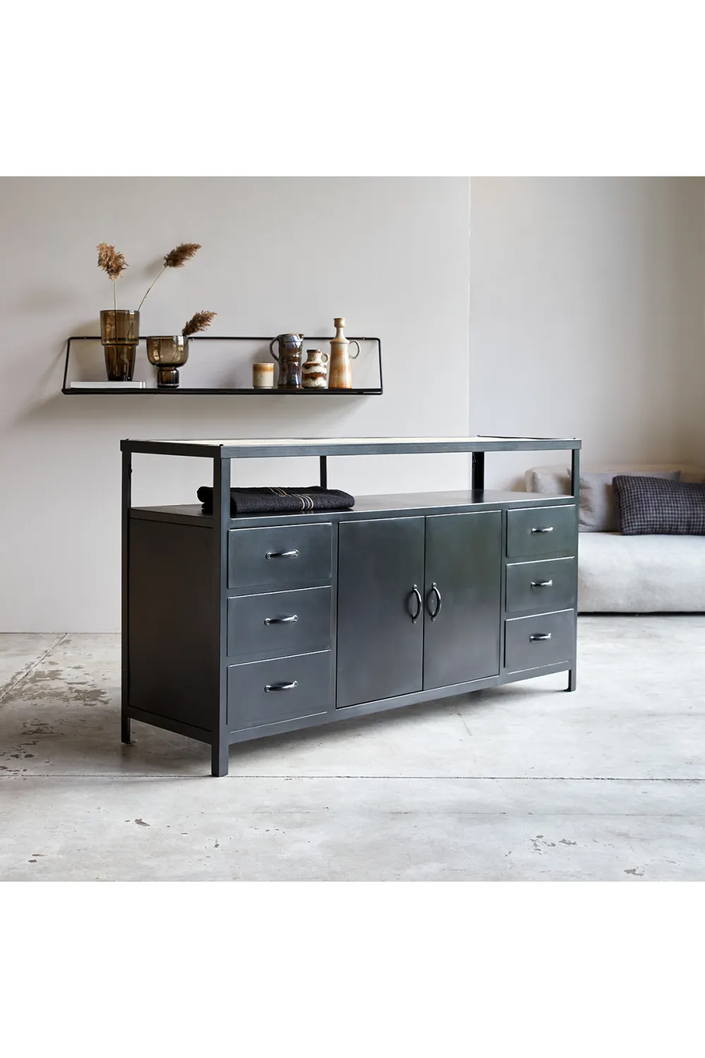 Metal Sideboard TV Stand | Tikamoon Industriel