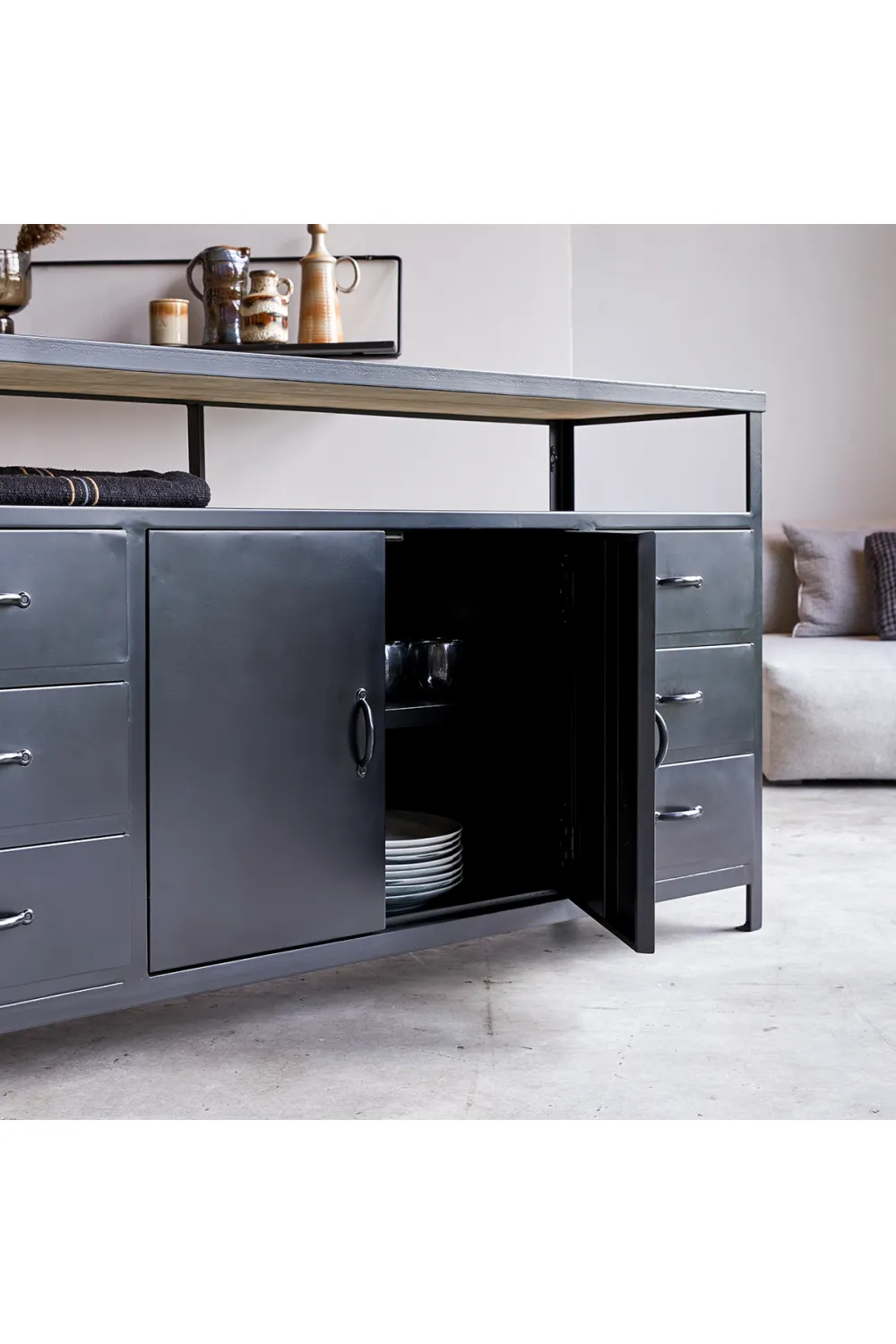 Metal Sideboard TV Stand | Tikamoon Industriel