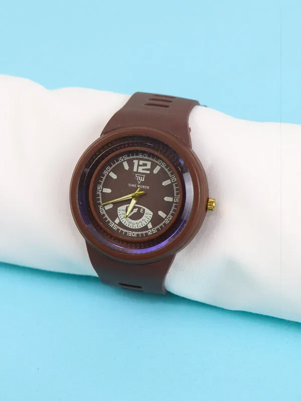 MW20 Men's Wrist Watch Worth Brown Multidesign
