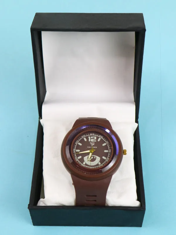 MW20 Men's Wrist Watch Worth Brown Multidesign
