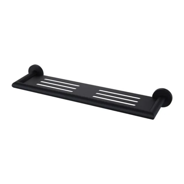 Nero Dolce Metal Shower Shelf Matte Black