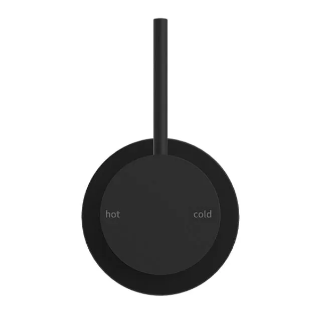 Nero Mecca Shower Mixer 60mm Handle Up Plate Matte Black