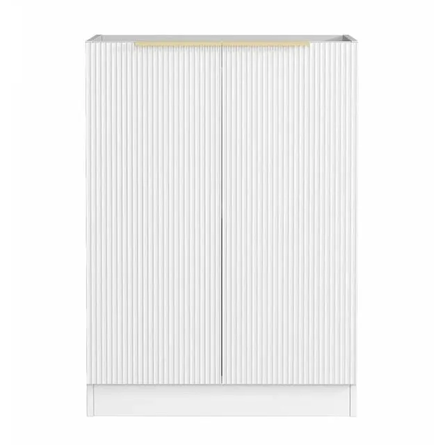 Otti Bondi White 1060mm Fluted Laundry Cabinet Set