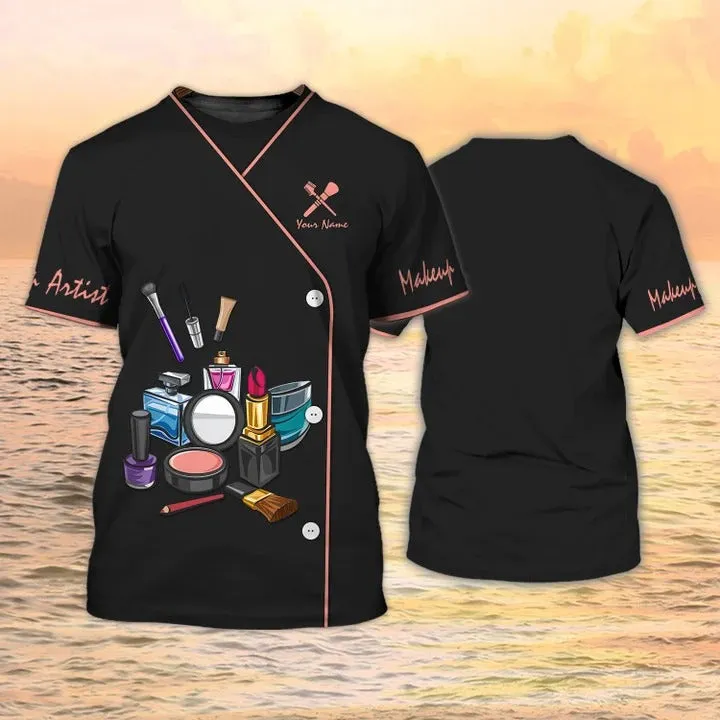 Personalized Makeup Tools Tshirt For Men Women, Make Up Shirt For Her, Gift For Make Up Technician