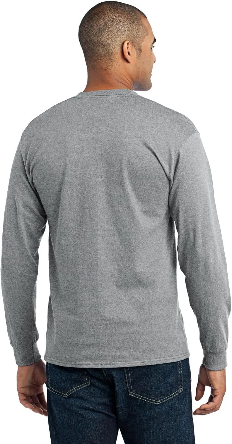 Port & Company Men's Long Sleeve 50/50 Cotton/Poly T Shirt