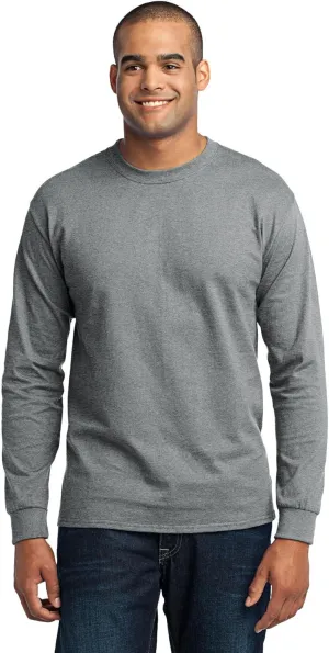 Port & Company Men's Long Sleeve 50/50 Cotton/Poly T Shirt