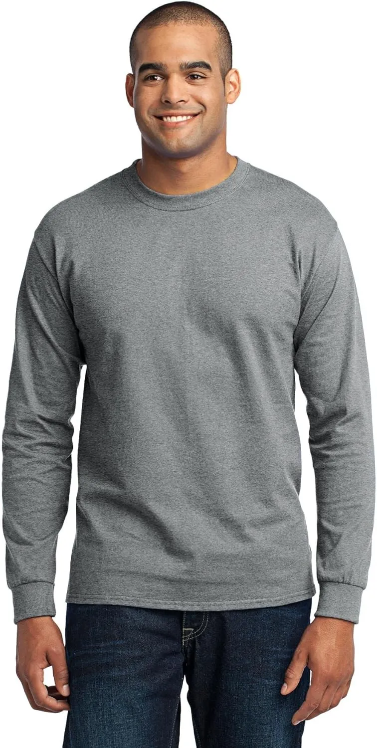 Port & Company Men's Long Sleeve 50/50 Cotton/Poly T Shirt