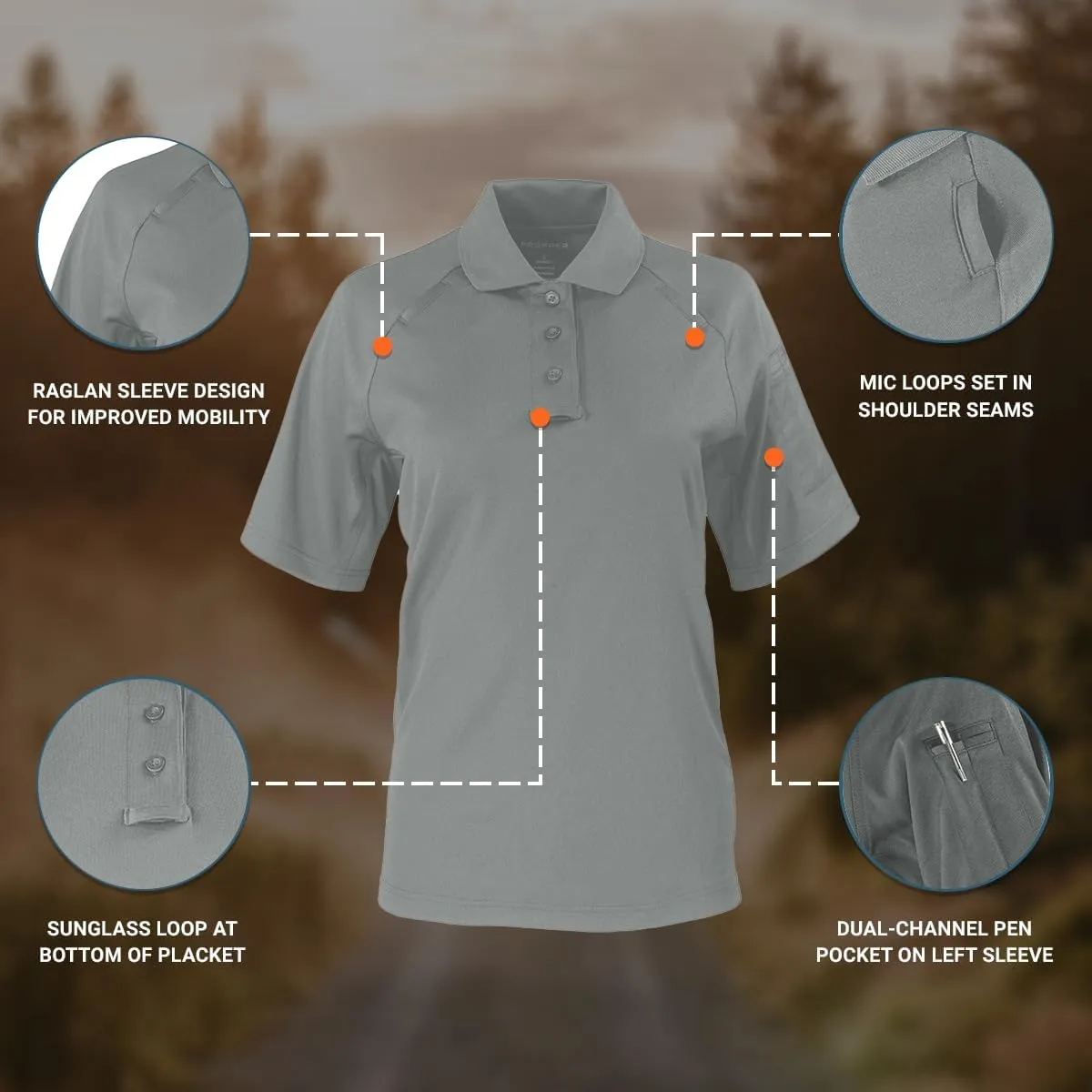 Propper Raglan Short Sleeve Utility Women's Polo