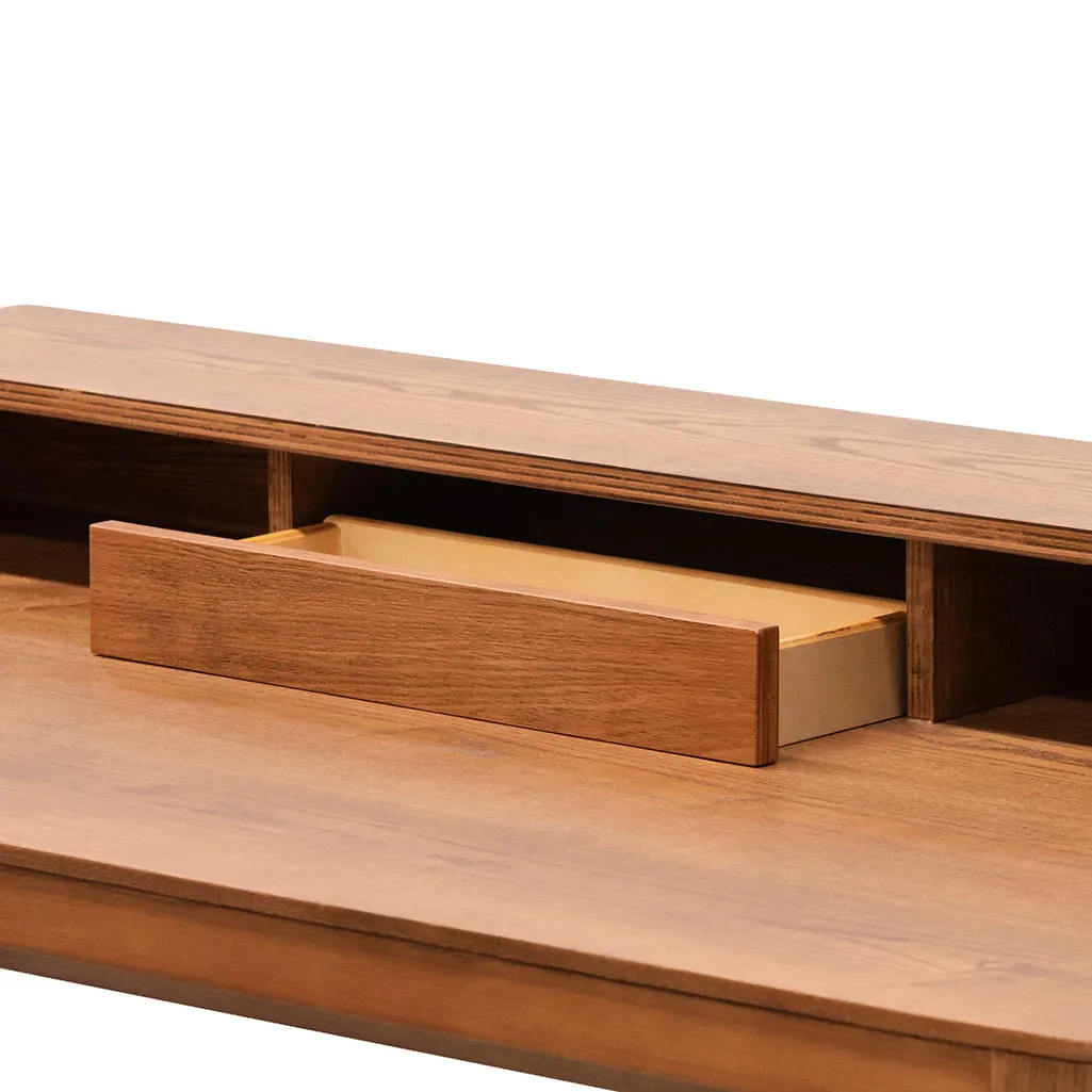 Reva Wooden Home Office Desk - Walnut