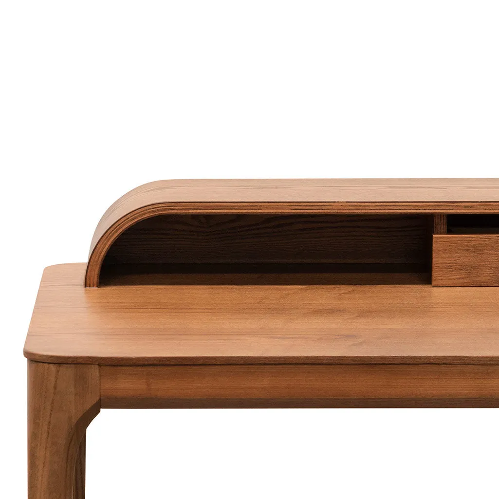 Reva Wooden Home Office Desk - Walnut