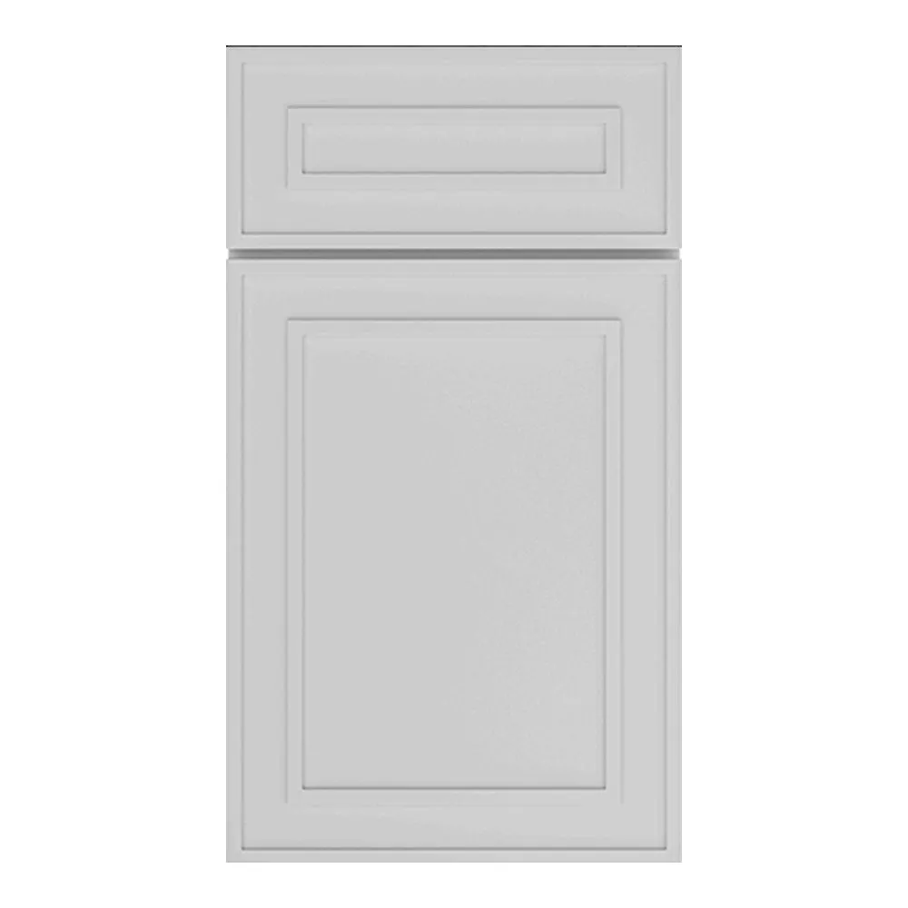 RTA - Elegant Shaker White - 27"W x 36"H x 0.75"D - Wall Molding Glass Door with 2 Door