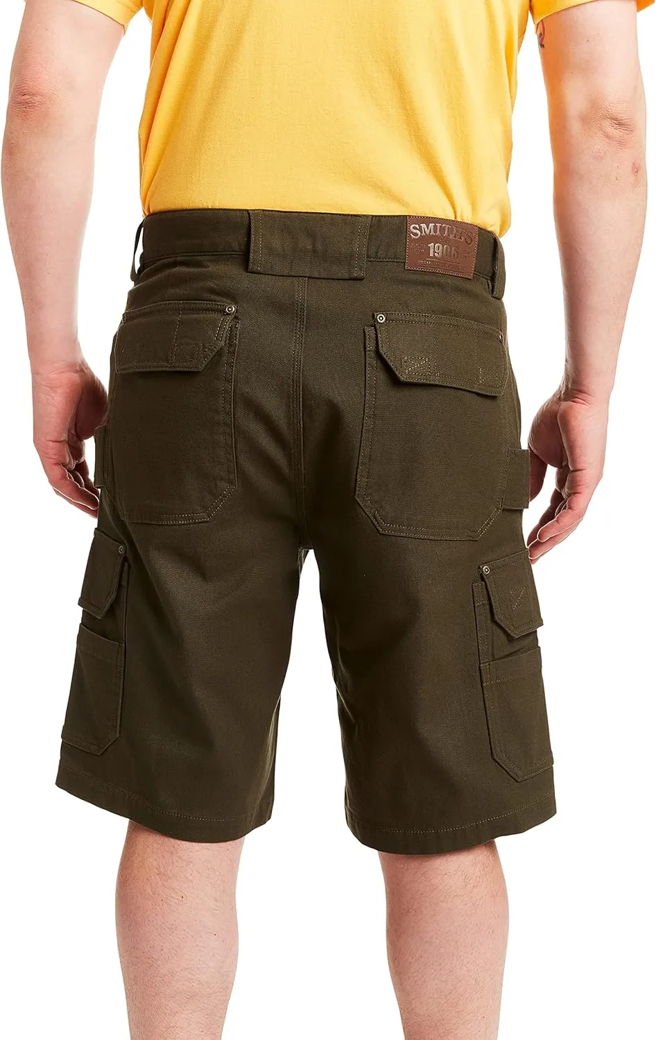 Smith's Workwear Big Men's Stretch Duck Canvas Cargo Work Short