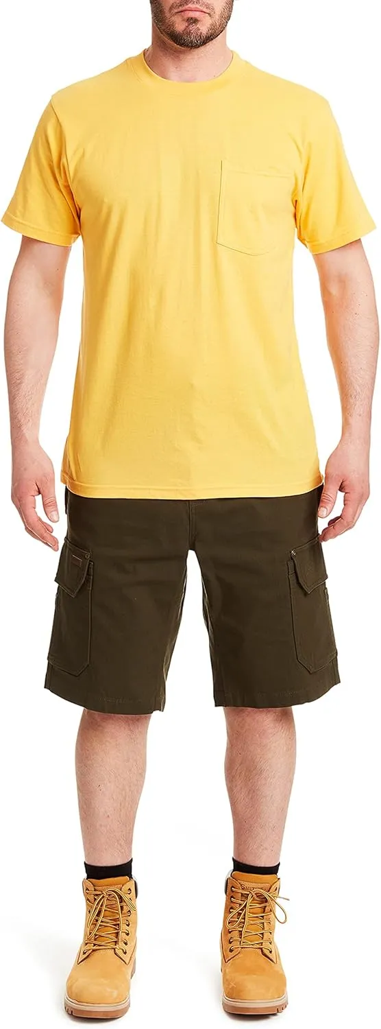 Smith's Workwear Big Men's Stretch Duck Canvas Cargo Work Short