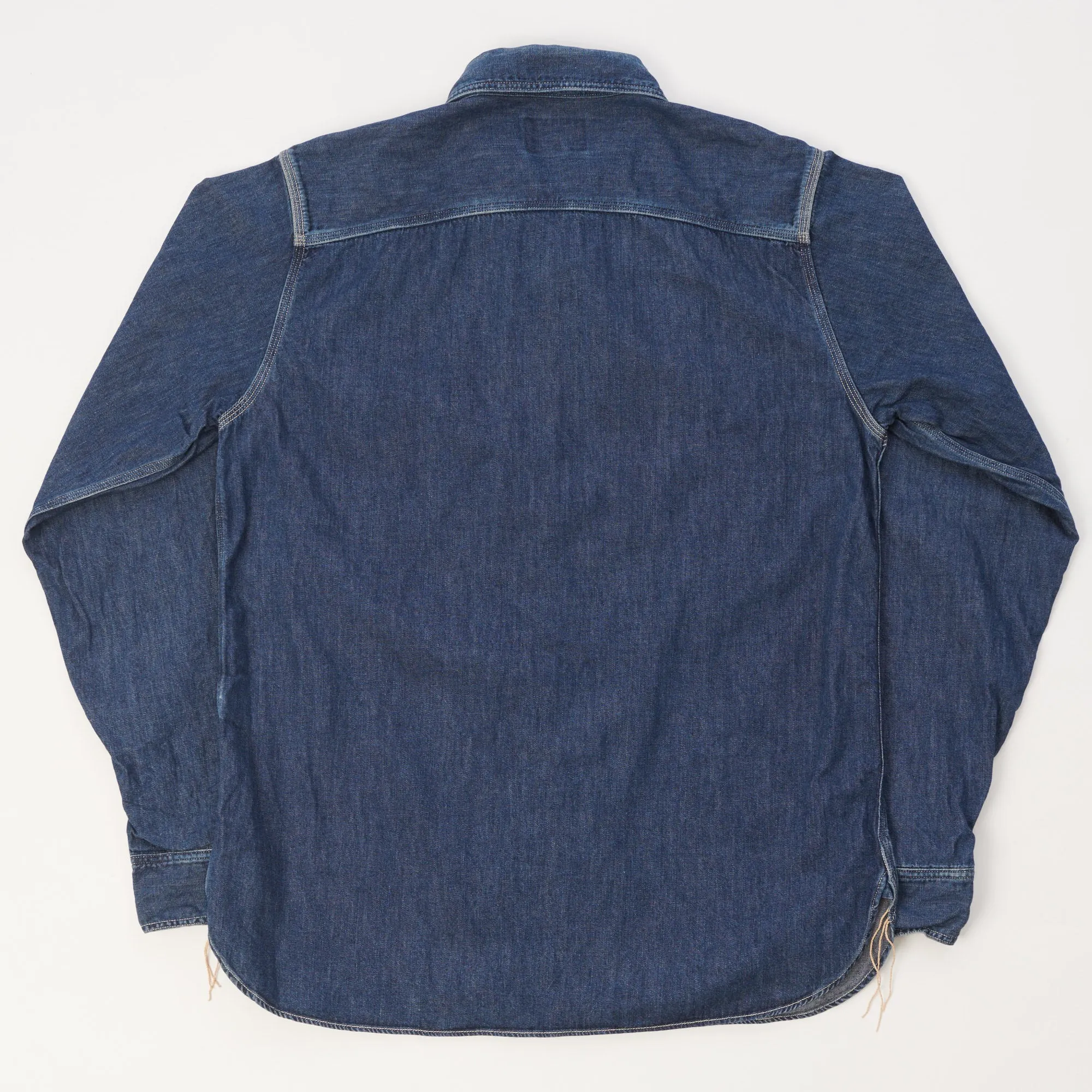 Spellbound 46-161E Denim Work Shirt - Mid Wash