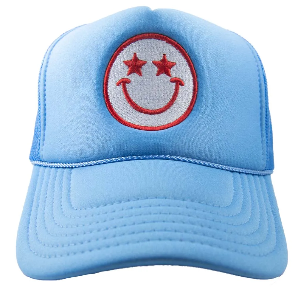 Star Eyed Happy Face Wholesale Foam Trucker Hat