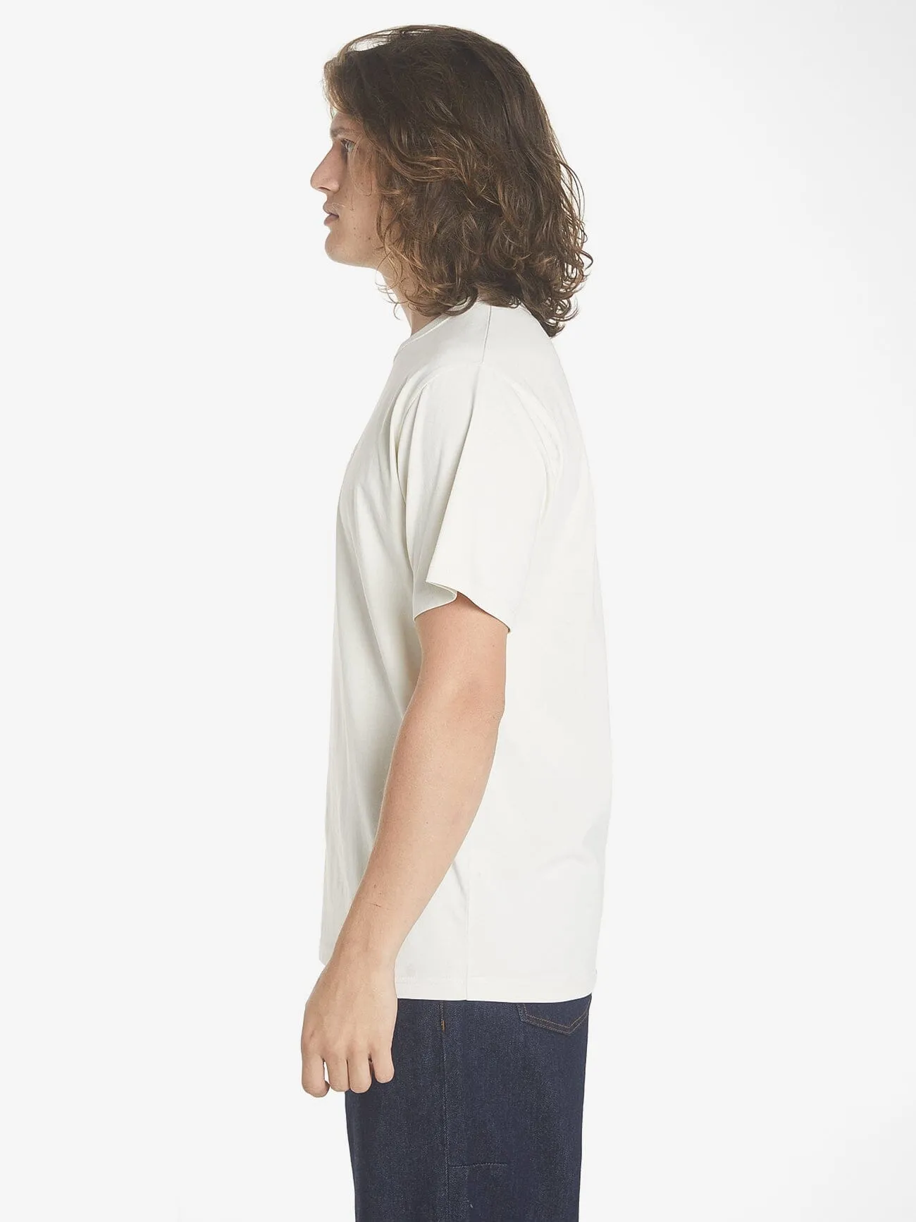 Thrills Workwear Embro Merch Fit Tee - Heritage White