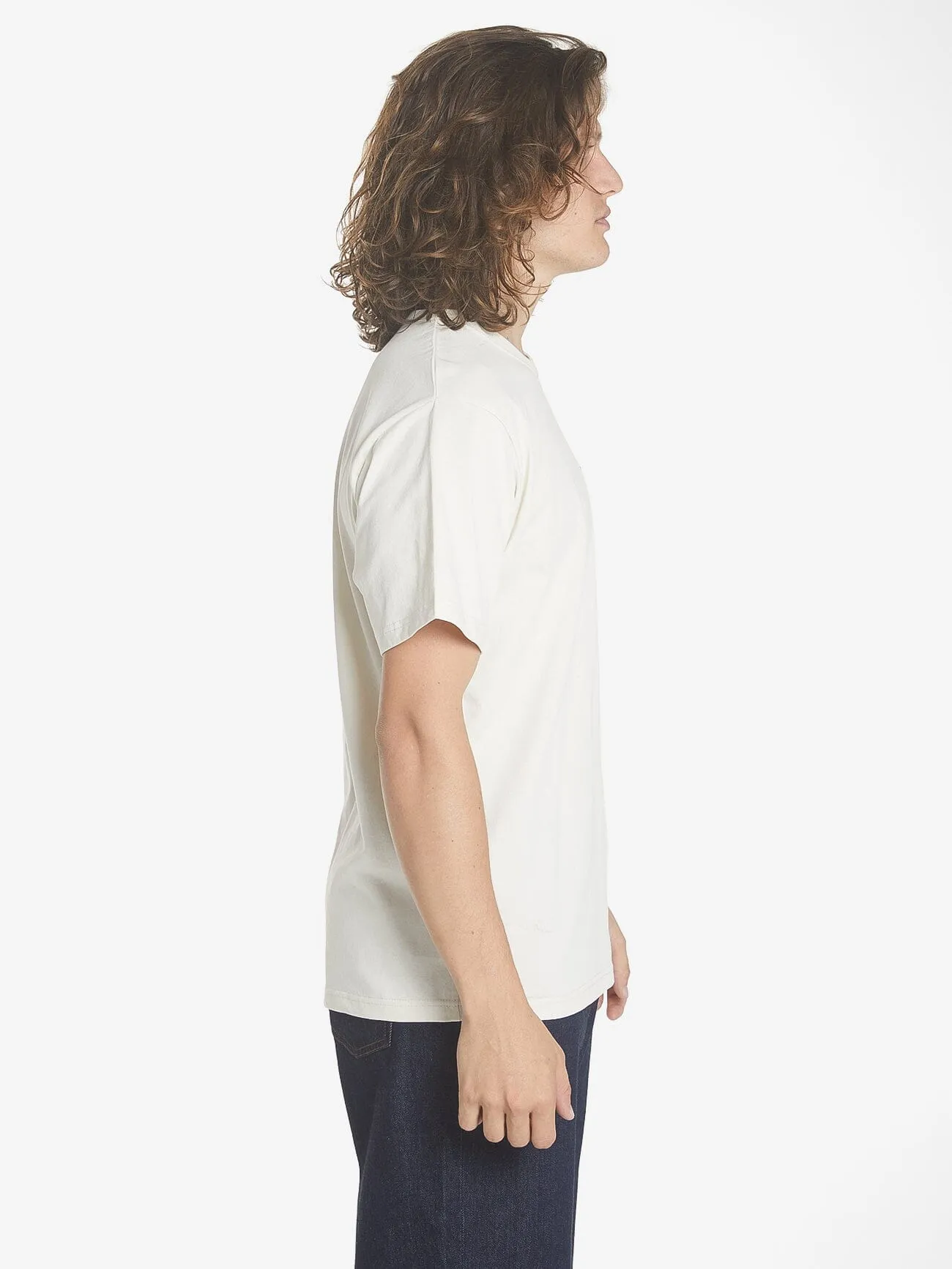 Thrills Workwear Embro Merch Fit Tee - Heritage White