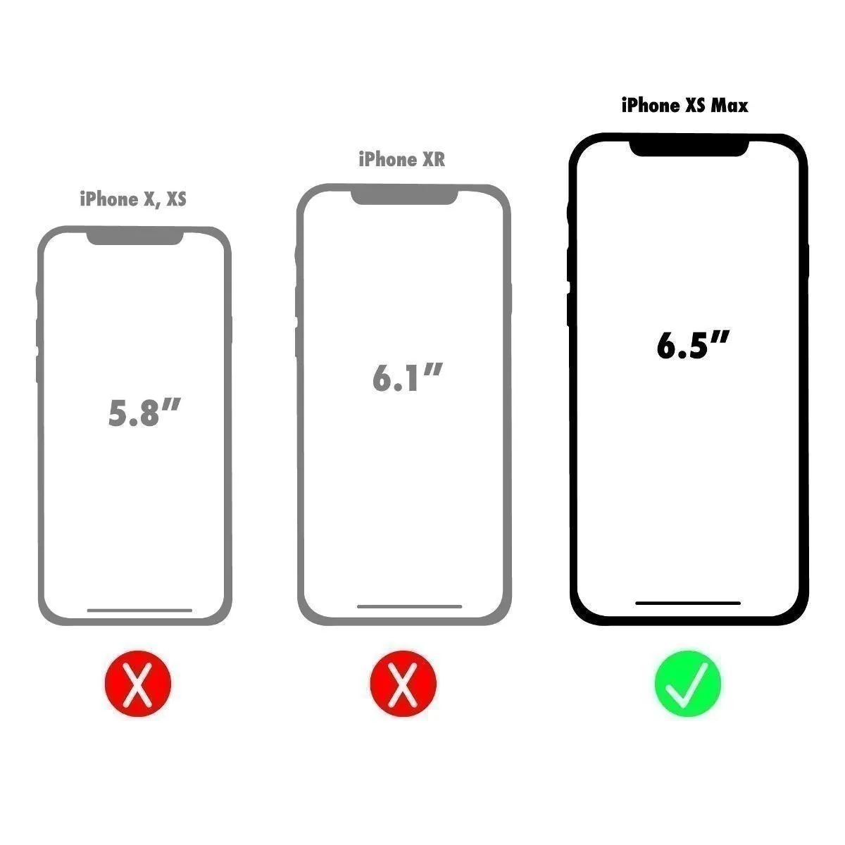 Verizon Rugged Hardshell Dual Layer Case for Apple iPhone XS Max - Black
