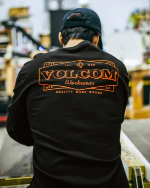 Volcom Workwear Union Long Sleeve Tee - Black