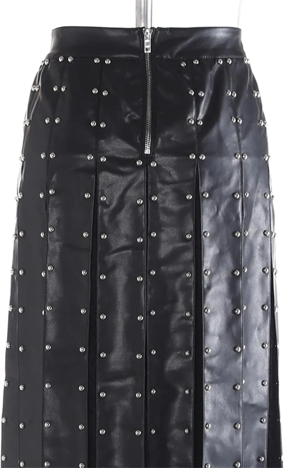 Women's Pearl Spliced Skirt, Loose Fit Elegant High Waist Design