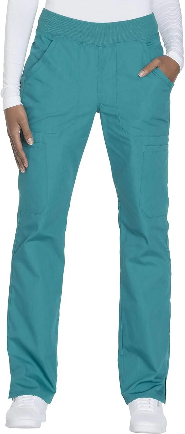 Workwear Originals Women Scrubs Pant Mid Rise Straight Leg Pull-on Cargo WW210