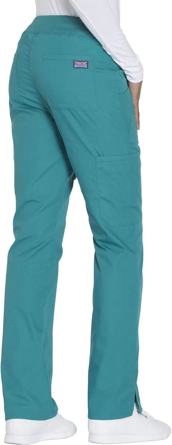 Workwear Originals Women Scrubs Pant Mid Rise Straight Leg Pull-on Cargo WW210